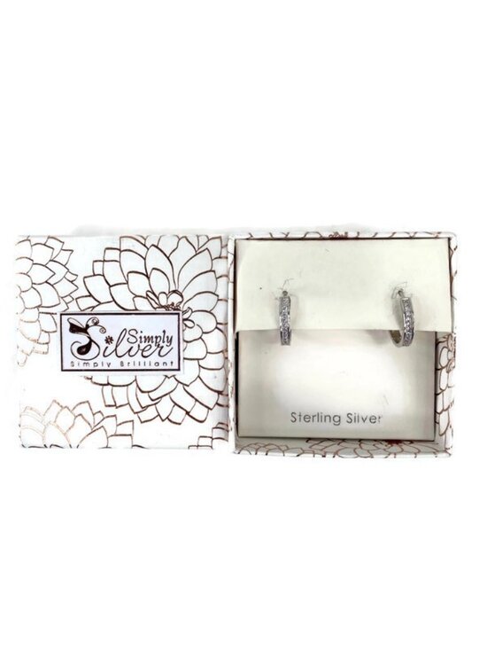 Amazon.com: Small Gold Dome Huggie Hoop Earrings | Rhodium  Studded .925 Sterling Silver Huggie Hoop Earrings